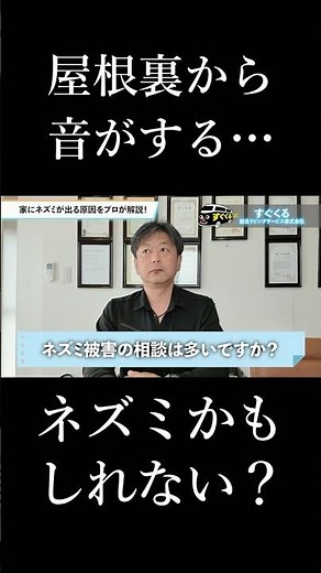 屋根裏から音がする…それネズミかも？家の中の異変をプロが解説 #shorts