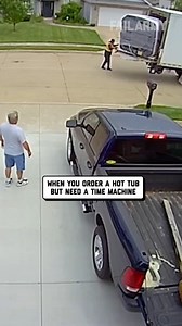 hot tub ownership isn't what it's cracked up to be 🤣 #cctv #delivery #hottub #spa #fail #shorts | FailArmy