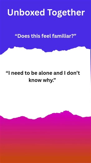 You’re not alone.. Join us, Unboxed Together #DoesThisFeelFamiliar #UnboxedTogether 🫶 #MentalClarity #InvisibleStruggles #Neurodivergent