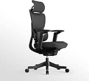 S3P-S Ergonomic Office Chair Home Office High Back Desk Chair with VTS System & Adaptive Lumbar Support TiltPro Headrest 4D Armrest 150°Tilting Mesh Computer Chair for Home Office Executive