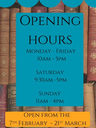 Here are our opening hours. We are open every day in the Mander centre at the Community hub shop. Located next to Bon Marche and opposite Superbowl. We have a huge selection of second hand books, magazines, postcards and records 📚💽✉️ #wolverhamptonbookshop #booktokwolverhampton #wolverhampton #bookshop #secondhandbooks