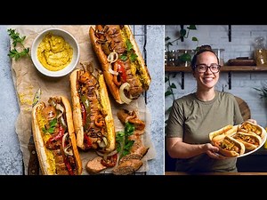 Easy Vegan Sausage and Peppers Sandwich | Vegan Grill Meals