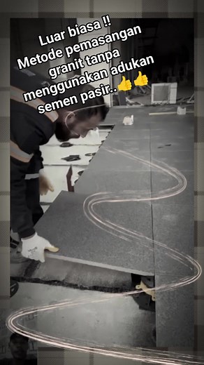 3.2K views | Amazing!! A method for installing granite without using cement and sand mortar.. #communitysharing #comunitysupport #time #fyp #foryourpages #everyone #constructions #projects #reelschallenges #reelsviral #reelsvideo #hardworking #highlights2025 #homeowner #world #konstruksi #renovasirumah #tukangbangunan #jangkauanluas | Syarif Hidayatulloh | Facebook
