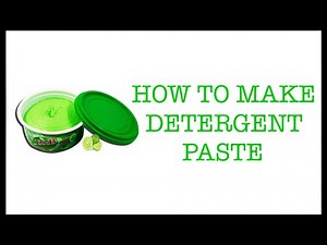 Detergent paste making process formula|liquid makers