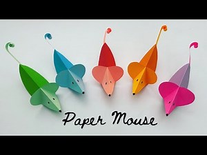 How To Make Easy Paper Mouse For Kids / Nursery Craft Ideas / Paper Craft Easy / KIDS crafts