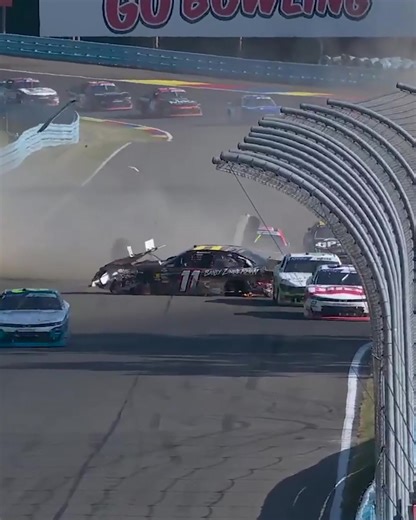 Big crash at Watkins Glen! 😱 It was a wreck fest #NASCAR Xfinity race with a wild ending. | Motorsport.tv