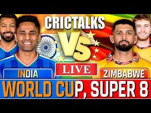 🔴 India vs Zimbabwe, T20 World Cup 2026, Live Cricket, IND v ZIM Live Match Score, Commentary