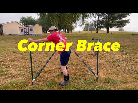 Bracing a Fence Corner: Using T-Posts & Wedge-Loc Bracket!