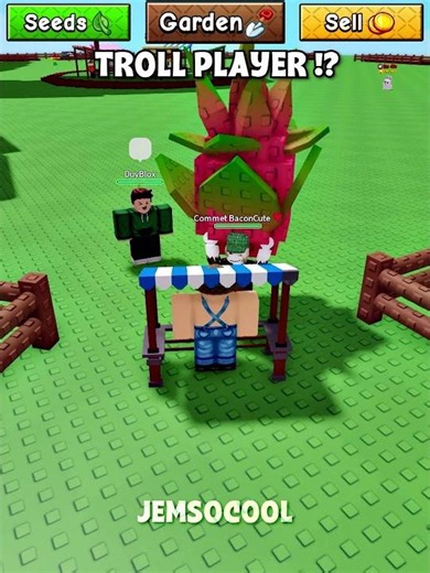 Shop Seed Troll 😀 #roblox #growagarden #jem