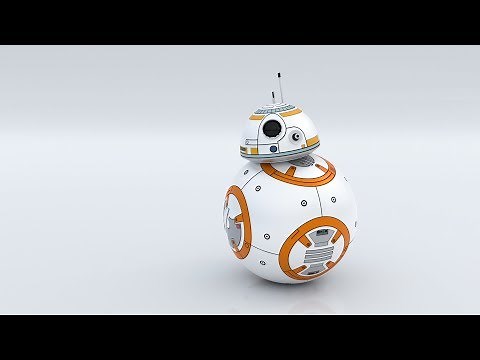Blender Tutorial - Creating BB8 (Texturing) P2