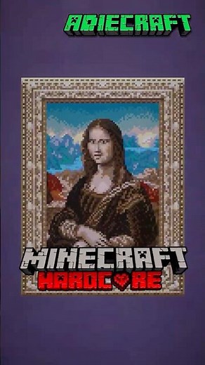 INSANE Mona Lisa Minecraft Map #minecraft #gaming #minecraftbuilding #minecraftshorts