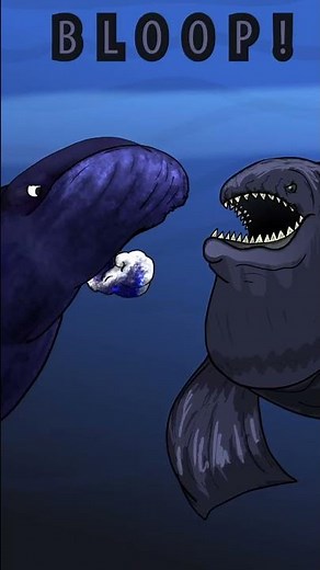 The Bloop VS Space Whale 🐋✨ #shorts #animation