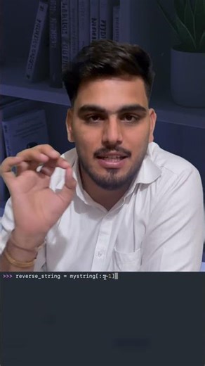 List Slicing Mastery: [::-1] and beyond. Reverse strings like a pro. #coding #shorts