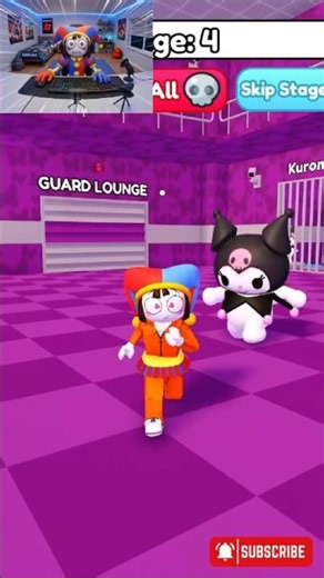 POMNI ESCAPES KUROMI'S PRISON RUN 😱💀 (Roblox Obby)
