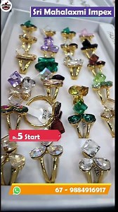 வெறும் 5 முதல் Ladies Rings, Cheap Best Rings, Wholesale Rings, Sowcarpet Shopping #shorts #fancy