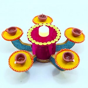 Make Diwali Diya Stand at Home | Sonali's Creations