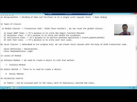 2 - ABAP OOPS - Usual ABAP Class Part1