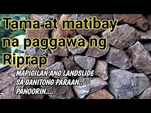 Paanu gumawa Ng Riprap • How to make Riprap • soil erotion prevention • paanu pigilan Ang pag guho