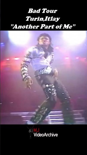Bad Tour Another Part of me Turin italy live #michaeljackson #badtour#anotherpartofme