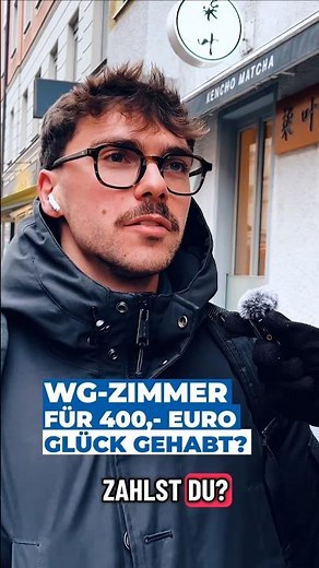 Sind 400,- Euro für ein WG-Zimmer in München wirklich günstig? Was zahlt ihr? #wohnung #interview