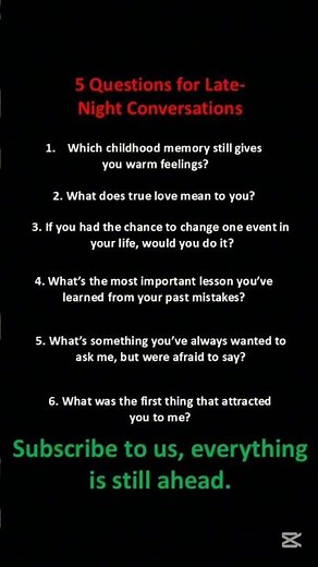 “Deep Talk Starter: 5 Questions That Create Real Intimacy”