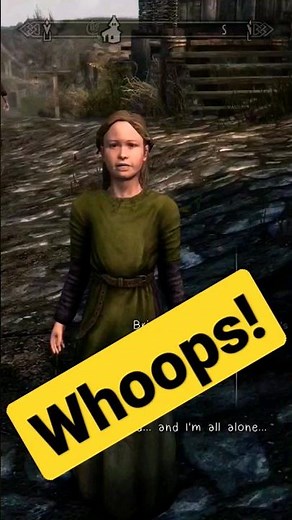 Skyrim - How to orphan a child
