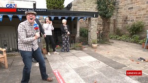 6.7K views · 53 reactions | 'I feel cheated, I have to say.' GB News Reporter Kevin Larkin takes on the Yorkshire Pudding Throw in Darfield, Barnsley. 類 Could you pull off this traditional challenge? | GB News | Facebook