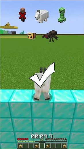 Which Minecraft Mob Can Survive Bedrock Wall Jump? 🤯#eurovision