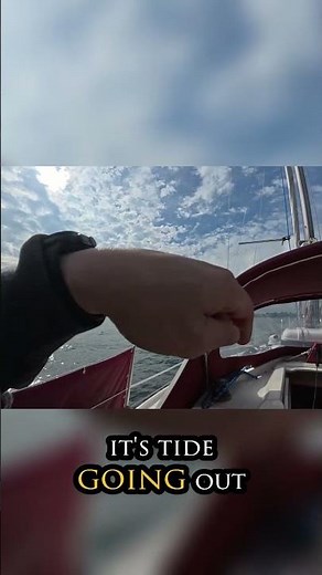 Sailing Mooring: Master the Wind and Tide Technique! #shorts