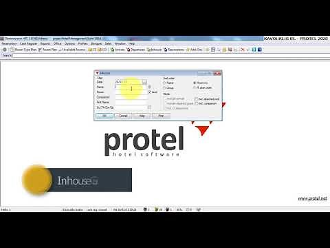 Protel Inhouse guest report