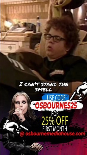 Listen to your dad! Code Osbournes25 - 25% off @ osbournemediahouse.com #theosbournes #ozzyosbourne