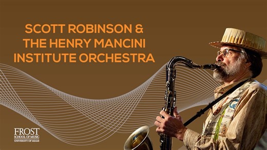 🎷✨ Prepare for an extraordinary night of jazz with GRAMMY-winning conductor Maria Schneider and multi-instrumentalist Scott Robinson! 🌟 The renowned Frost School of Music - Henry Mancini Institute Orchestra joins forces with Robinson, showcasing not only his unmatched mastery of unique instruments but also his remarkable compositions. Robinson will perform his own works alongside those of Maria Schneider, Steve Guerra, and Frost Studio Jazz Writing Program composers, blending innovation and im