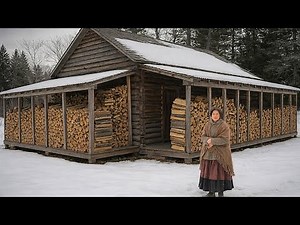 Se burlaron cuando la viuda rodeó su cabaña con un cobertizo, hasta que la leña quedó seca bien seca
