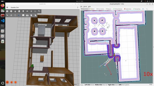 ROS2与Turbot3-Multi仿真教程-单机遥控建图