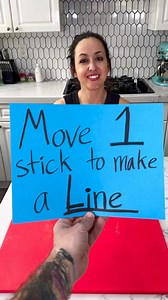 45K views · 192 reactions | Tricky puzzle stumps her Move 1 stick to make a line This original video was produced by Rick Lax Productions and Jennie Carroll | Hack 'n' Giggle | Facebook