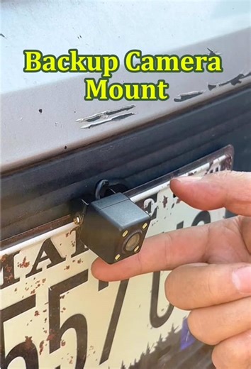 Universal License Plate Backup Camera Mount#tools #car #Summervibes #tiktok #tiktokshop
