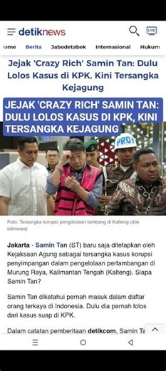 Jejak 'Crazy Rich' Samin Tan: Dulu Lolos Kasus di KPK, Kini Tersangka Kejagung