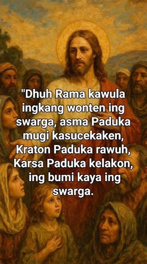 Our Father Christian Prayers (in Javanese)