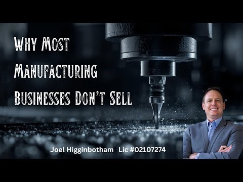 Why Most Manufacturing Businesses Don't Sell