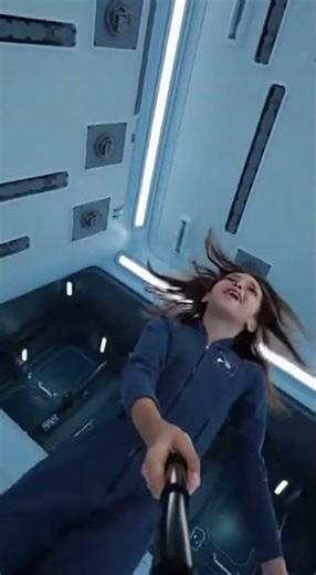 First Time Floating in Space