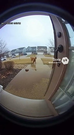 "A dog has crazy diarrhea that, when he poops, an explosion is caught on a ring camera#shorts #viral