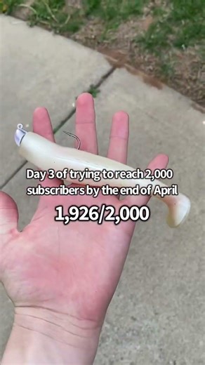 Day 3 of trying to reach 2000 subscribers by the end of April #fishing #bassfishing #shorts #viral