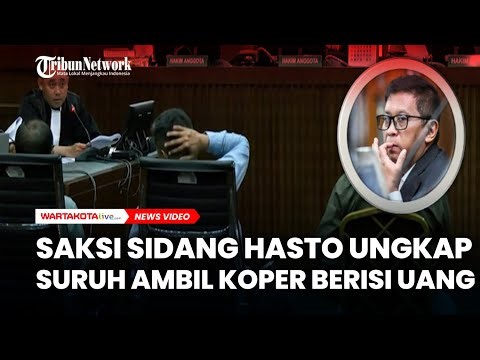 SIMAK, SAKSI SIDANG HASTO Ungkap Suruh Ambil Koper Berisi Uang dari Harun Masiku