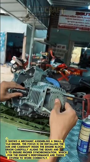 Precision Engine Timing Setup 🔧⚙️ #MechanicLife #EngineBuild #DIYRepair