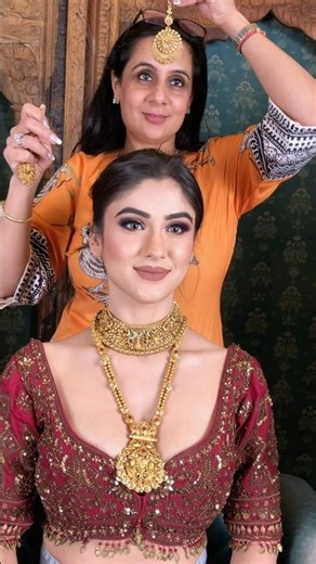 Classic Maroon and Gold for this stunner ! Part 1 - Parul Garg