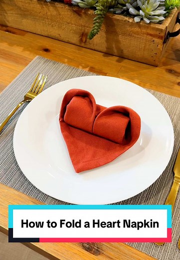 Easy Heart Napkin Fold Tutorial for Any Occasion