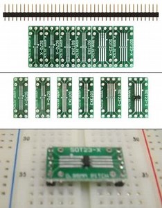 SchmartBoard|ez SOT 23 & SC70 SMT to DIP Adapter