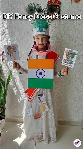 Fancy Dress Competition Ideas for kids | How to make National Symbols of India | Fancy Dress Costume