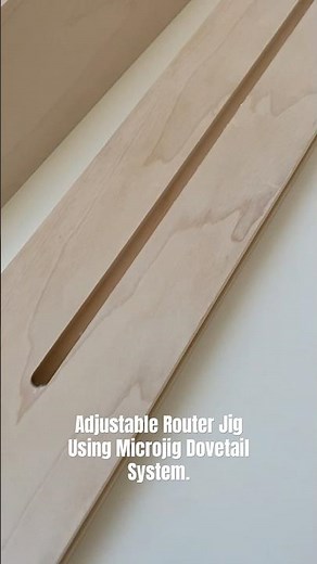 Adjustable Square Router Template For Router Using Microjig Dovetail Clamp System.