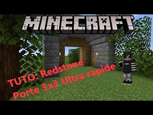 [TUTORIAL] Redstone Minecraft Java: Ultra-fast 3x3 Door 1.15, 1.17